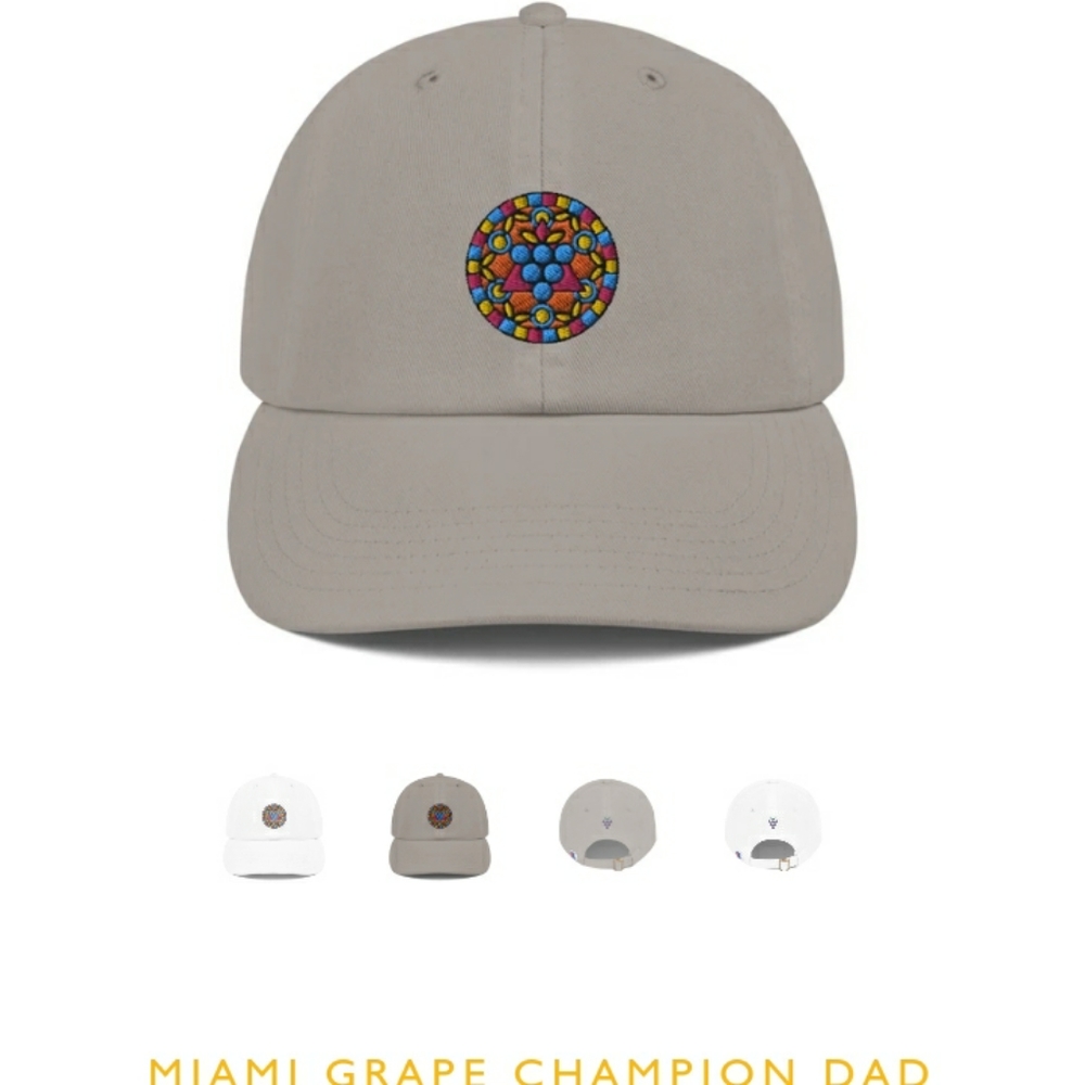 Grape God x CHAMPION Miami Grape Dad Hat Collab